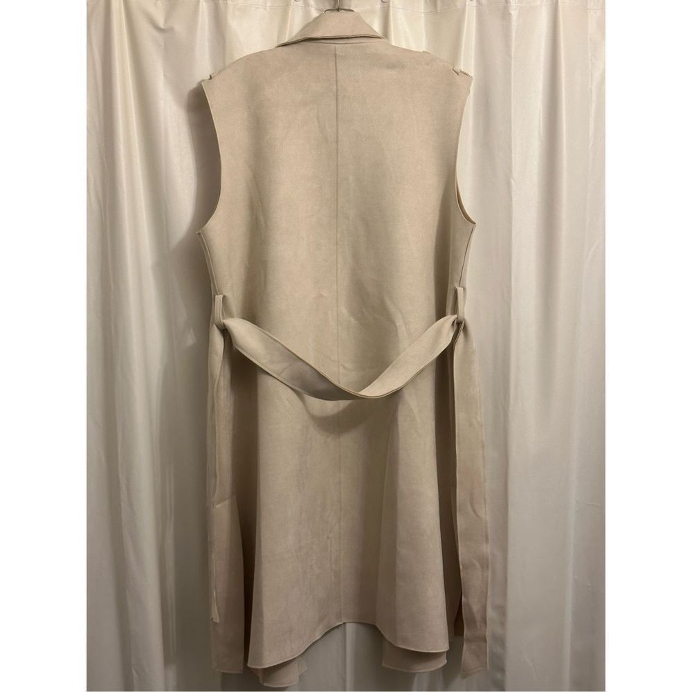 NWT - Zara Medium Faux Suede Vest Jacket- - Picture 10 of 16